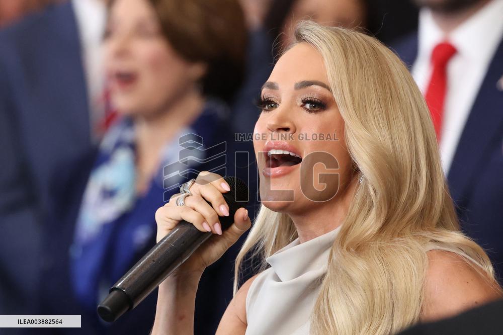 Carrie Underwood Performs At Trump Presidential Inauguration - USA