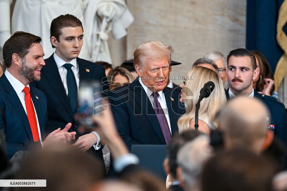 President Trump And VP JD Vance At Presidential Inauguration - USA