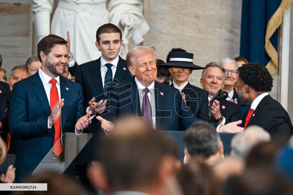 President Trump And VP JD Vance At Presidential Inauguration - USA