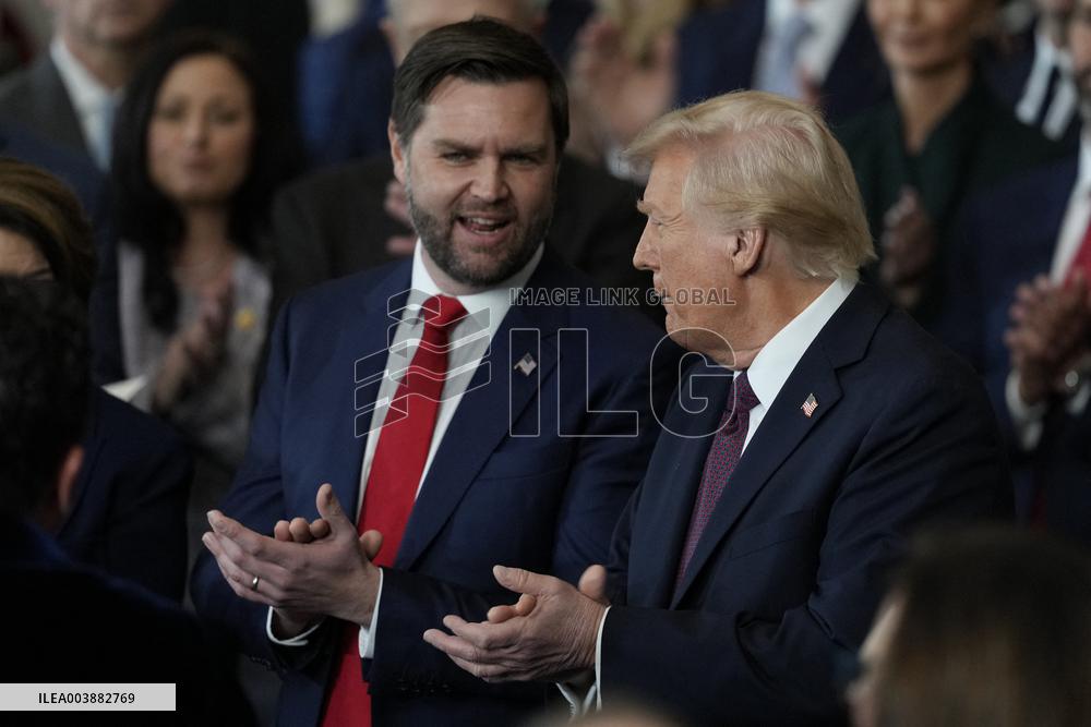 President Trump And VP JD Vance At Presidential Inauguration - USA