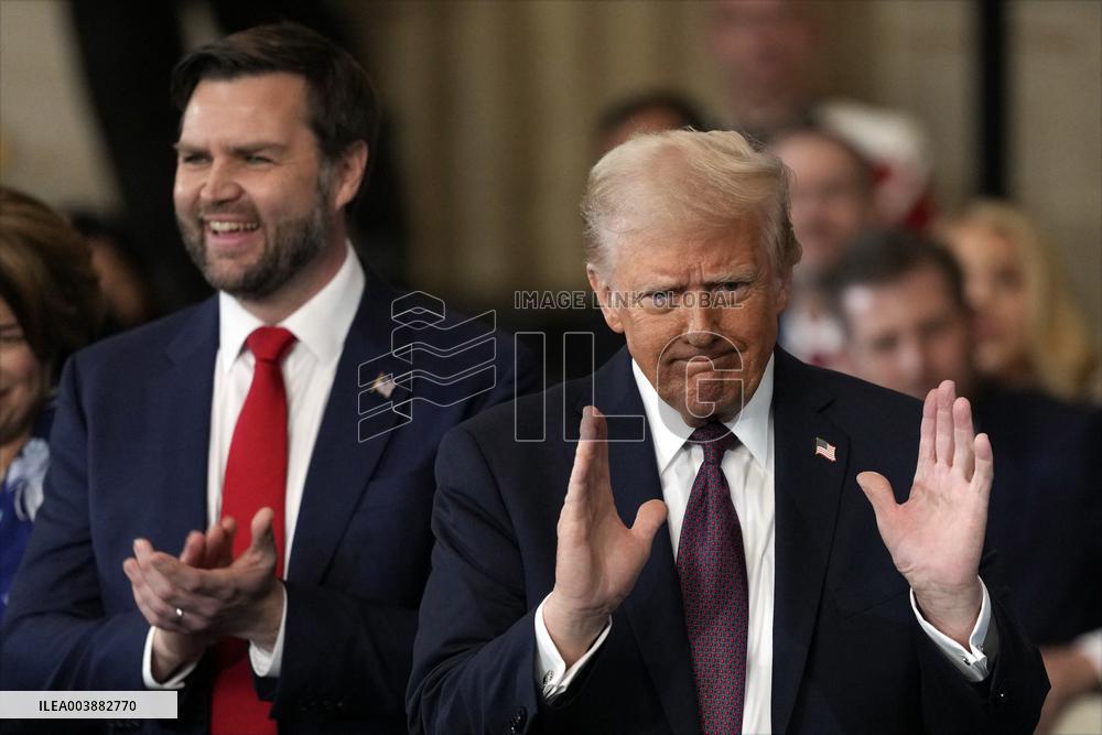President Trump And VP JD Vance At Presidential Inauguration - USA