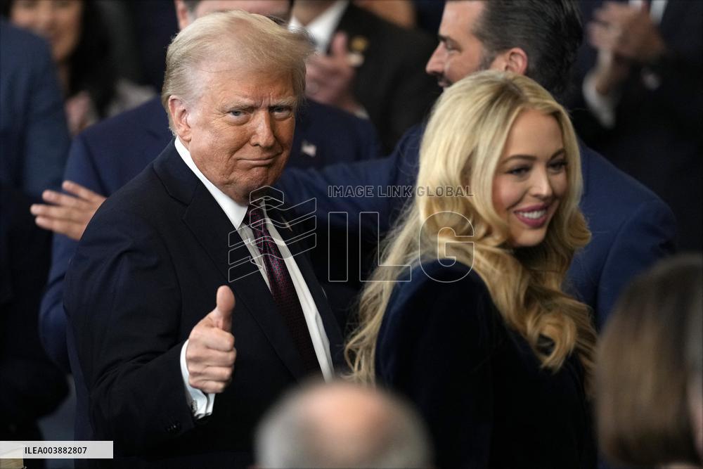Trump and Vance Swearing-In Ceremony - USA