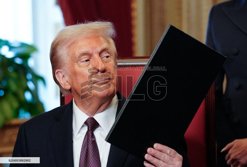 Donald Trump At Signing Ceremony - USA