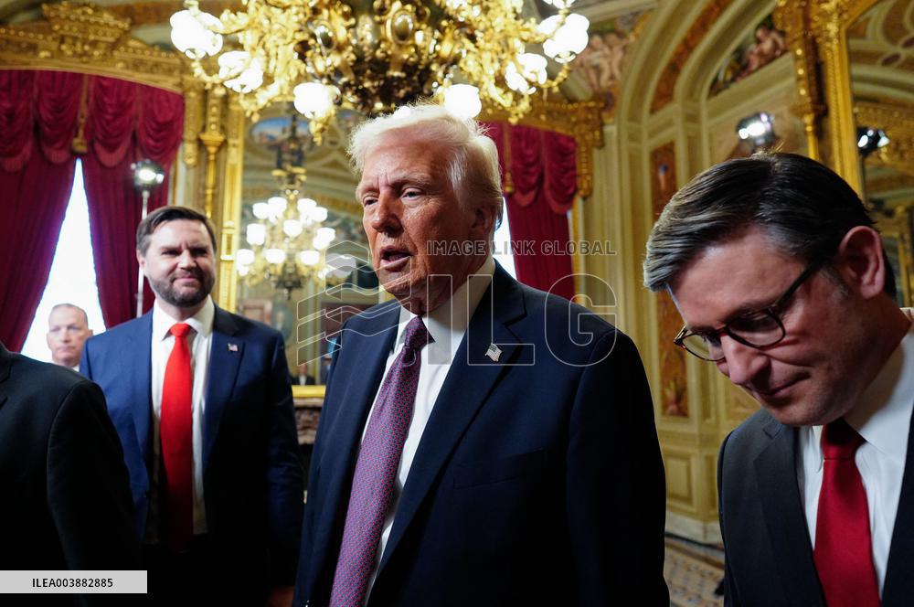 Donald Trump At Signing Ceremony - USA