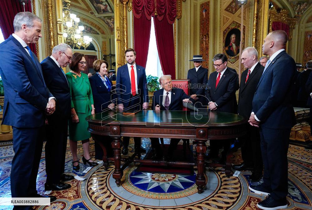 Donald Trump At Signing Ceremony - USA
