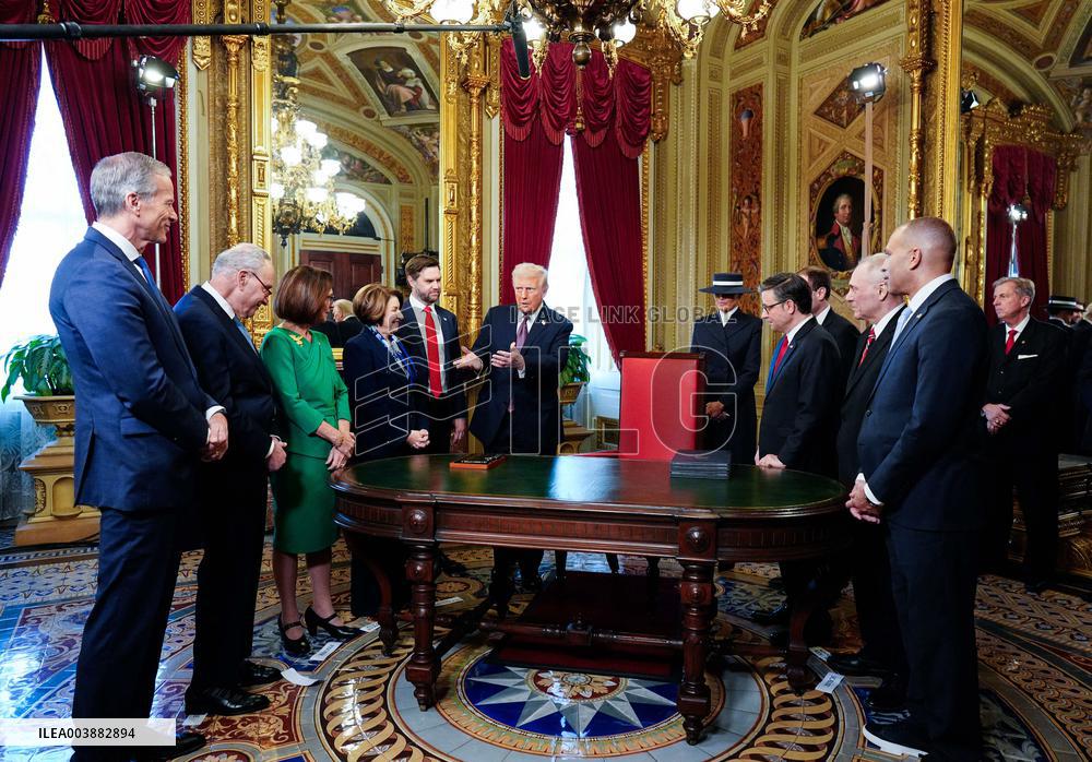 Donald Trump At Signing Ceremony - USA