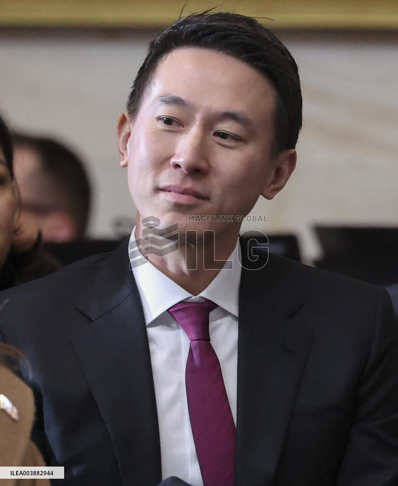 TikTok CEO Shou Zi At The Trump Inauguration - DC