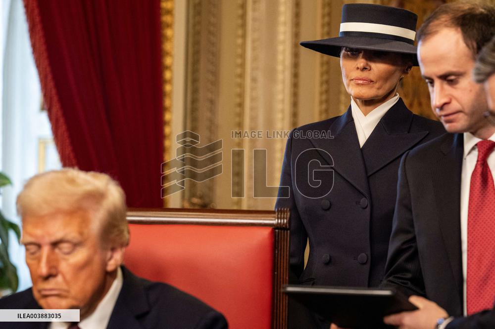 Donald Trump At Signing Ceremony - USA