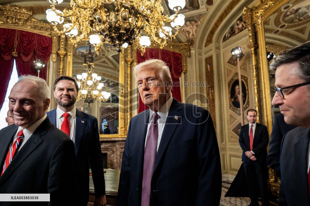 Donald Trump At Signing Ceremony - USA