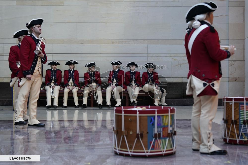 President Trump Reviews Troops - USA