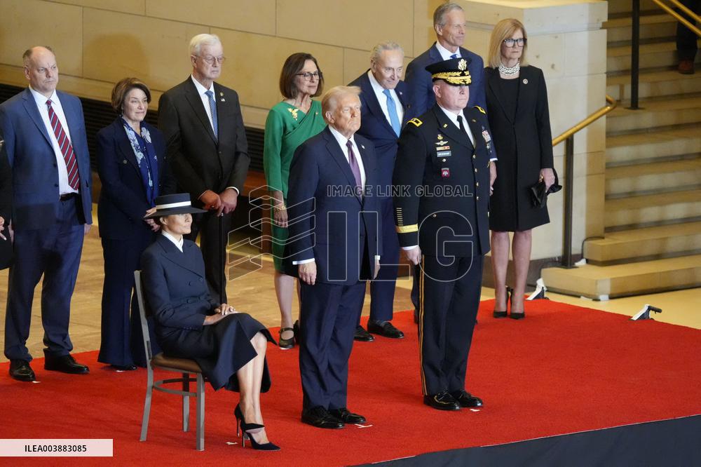 President Trump Reviews Troops - USA