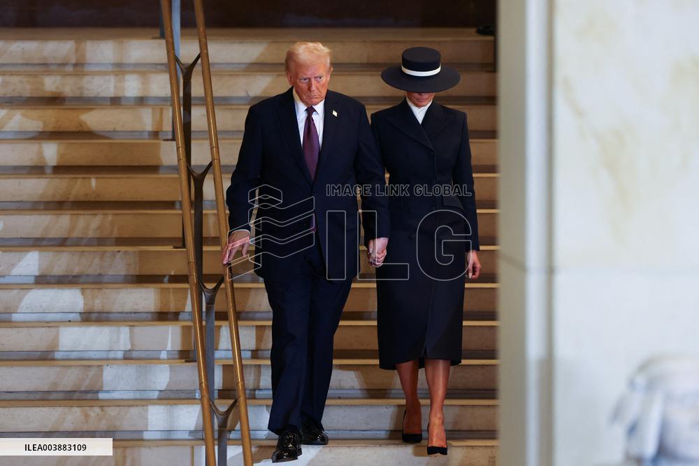 President Trump Reviews Troops - USA