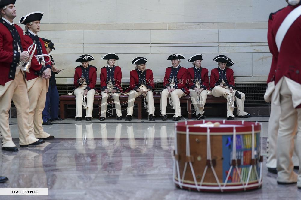 President Trump Reviews Troops - USA