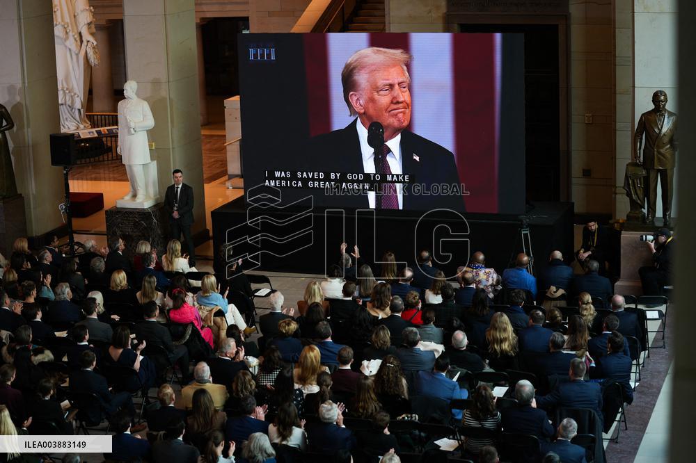 Atmosphere At Trump Presidential Inauguration - USA