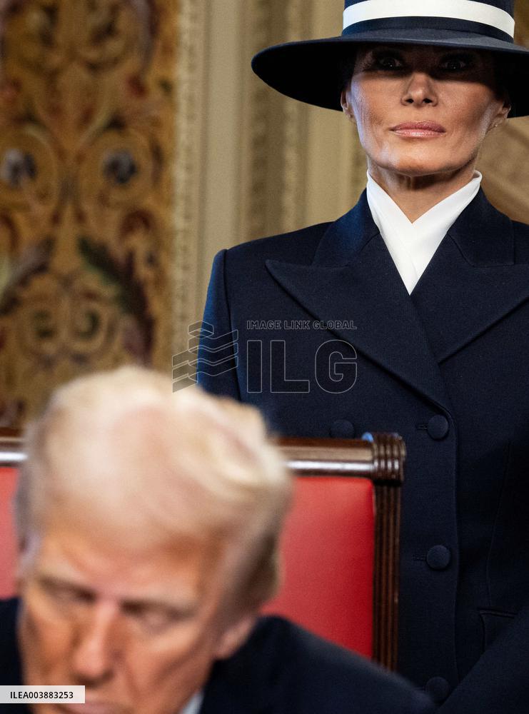 First Lady Melania Trump At Presidential Inauguration - USA