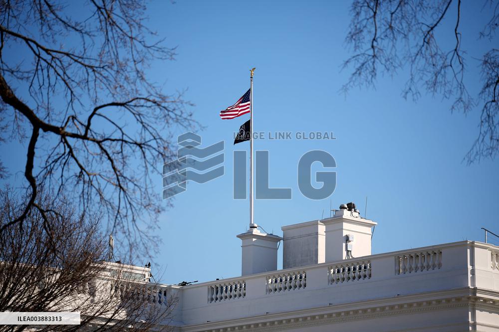 USA Flag Rises On Top Of White House - USA