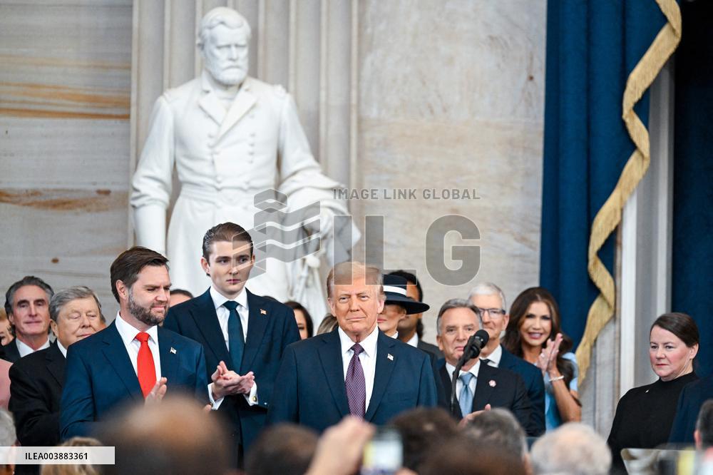 President Trump And VP JD Vance At Presidential Inauguration - USA