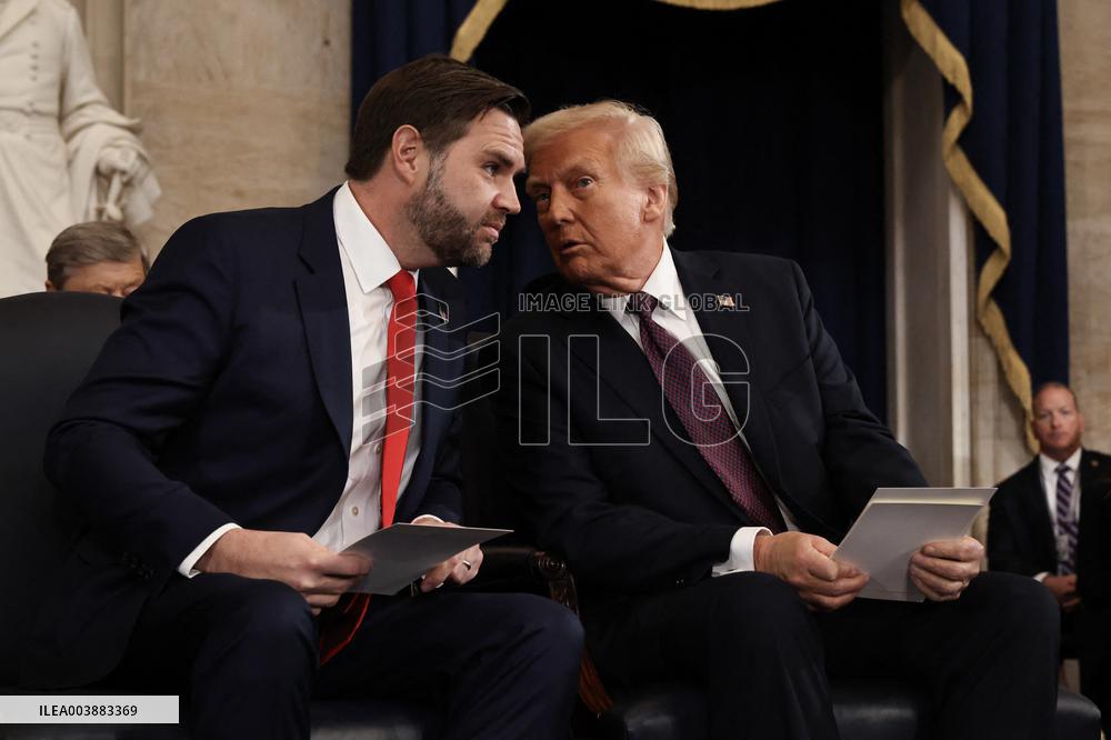 President Trump And VP JD Vance At Presidential Inauguration - USA