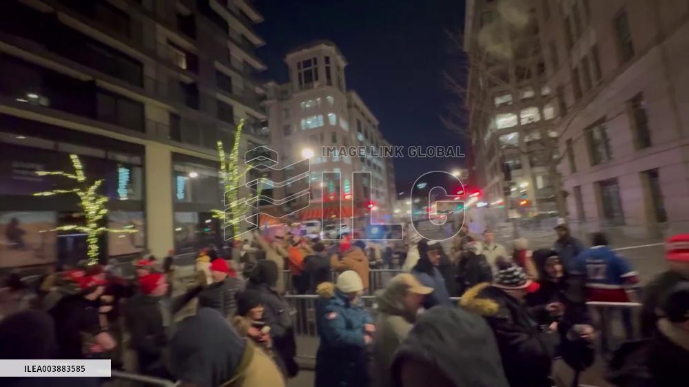 US: Supporters Line Up Outside Capital One Arena Ahead Of Trump’s Inauguration 2