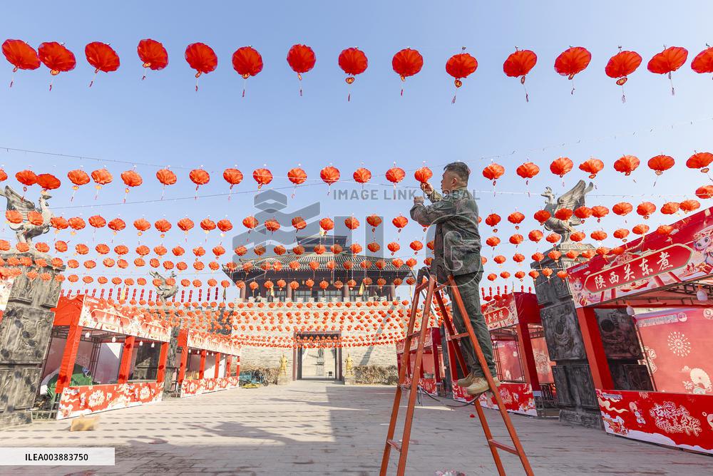 Hanging Lanterns Welcome Chinese Lunar New Year