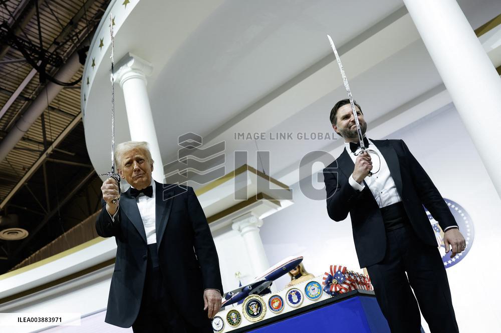 Newly-Sworn In President Donald Trump Attends Inaugural Balls