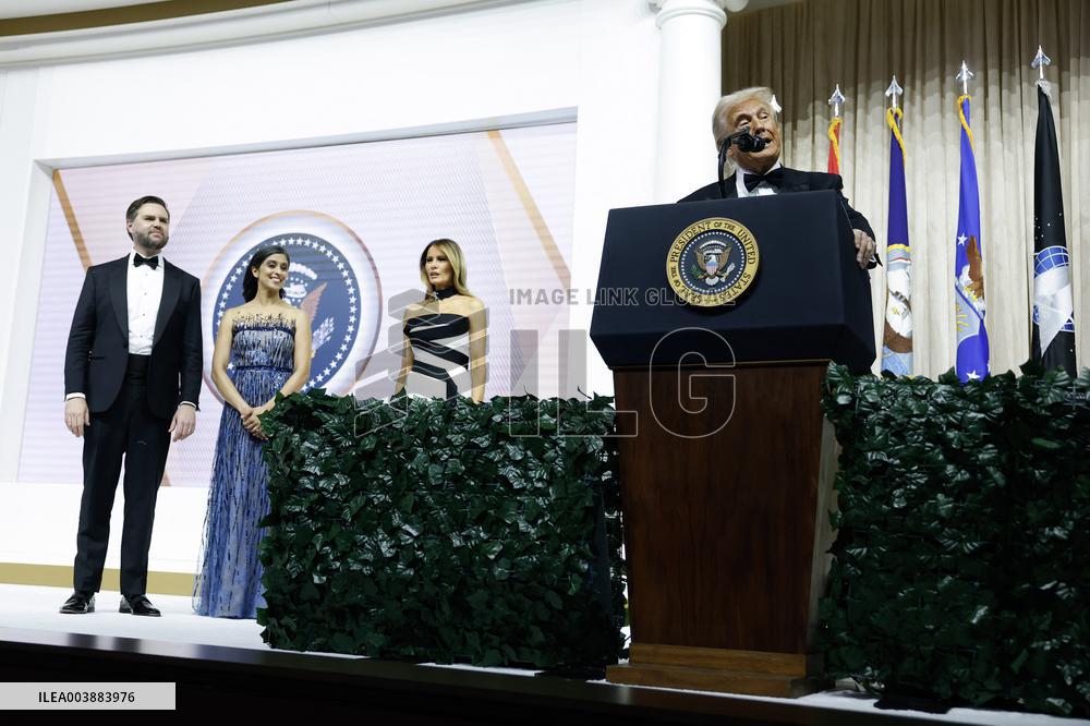Newly-Sworn In President Donald Trump Attends Inaugural Balls