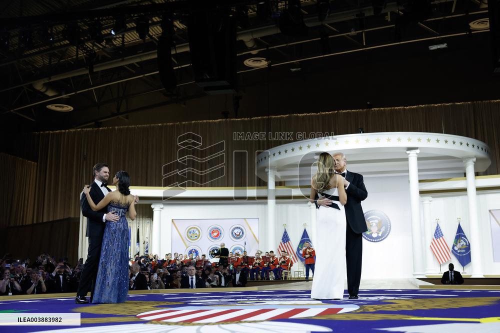 Newly-Sworn In President Donald Trump Attends Inaugural Balls