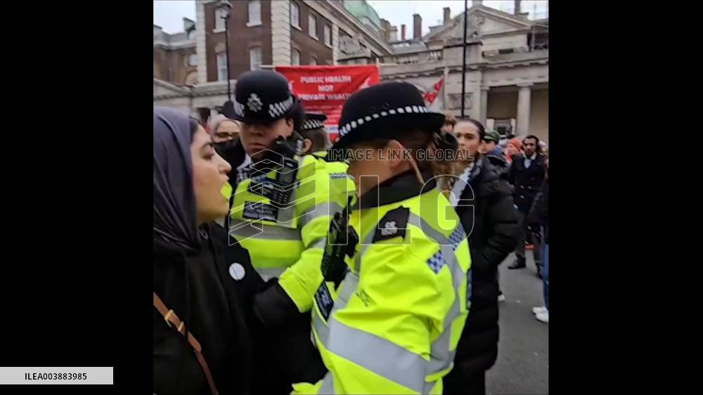 UK: Police Arrest Over 70 At Pro-Palestinian Rally In Central London 7