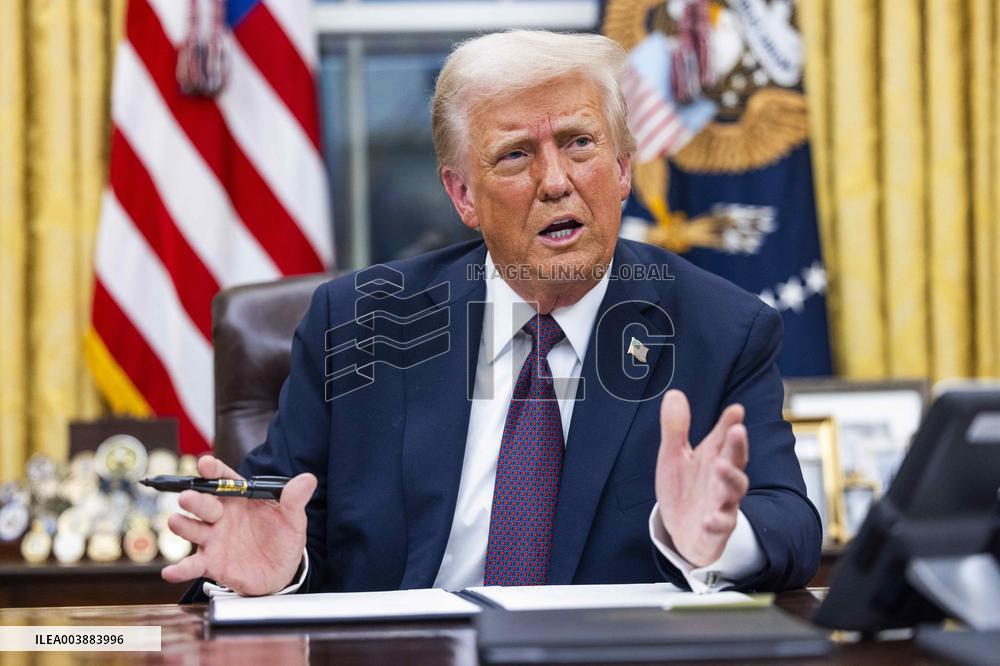 President Trump Numerous Executive Orders On The First Day Of His Presidency - DC