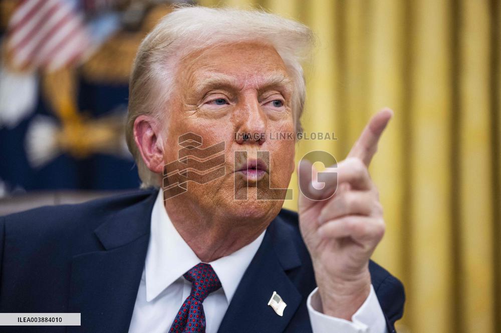 President Trump Numerous Executive Orders On The First Day Of His Presidency - DC