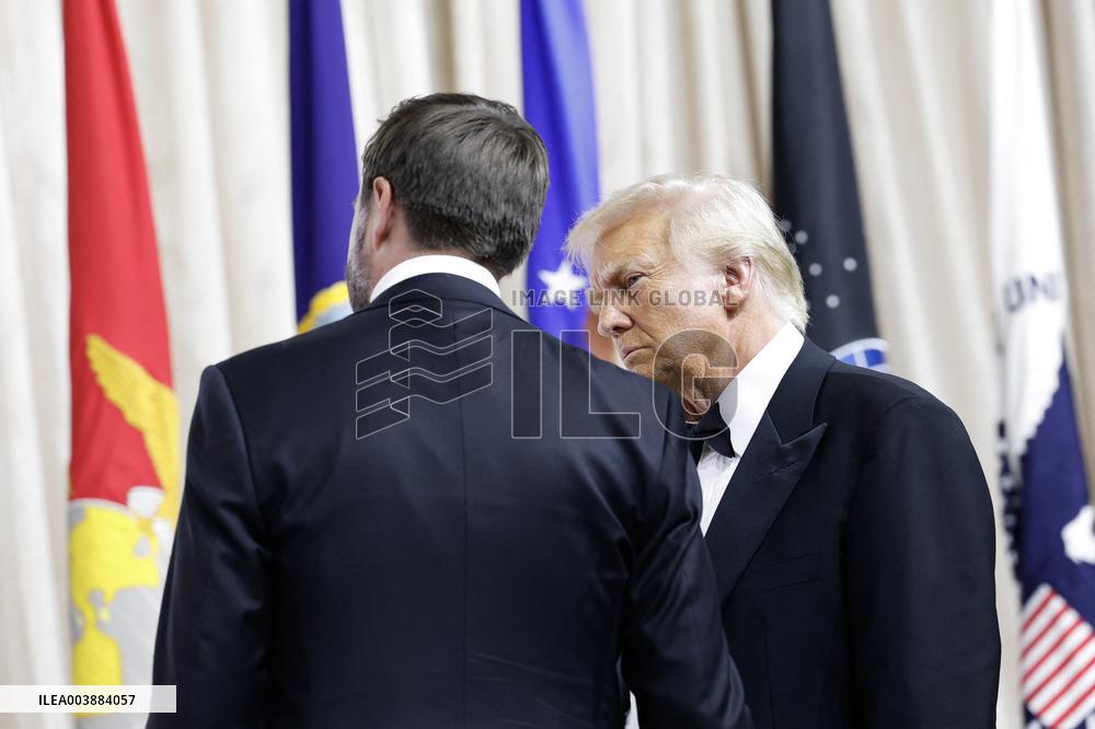 Newly-Sworn In President Trump Attends Inaugural Balls - DC