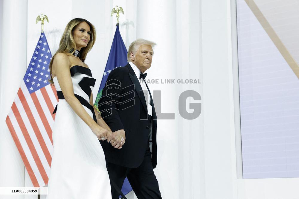 Newly-Sworn In President Trump Attends Inaugural Balls - DC