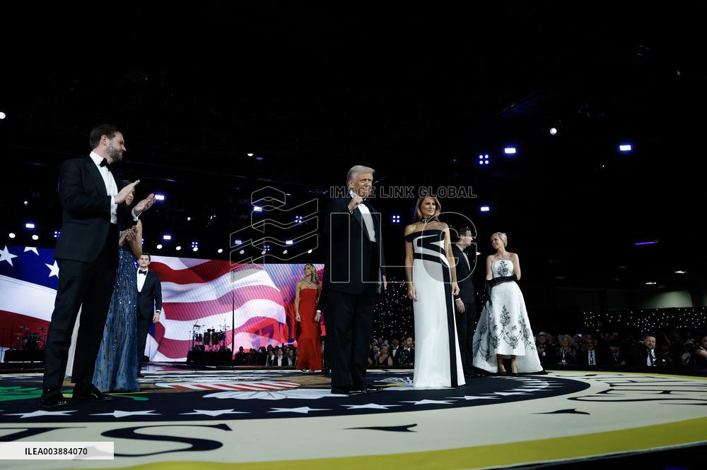 Newly-Sworn In President Donald Trump Attends Inaugural Balls