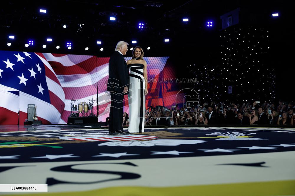Newly-Sworn In President Donald Trump Attends Inaugural Balls