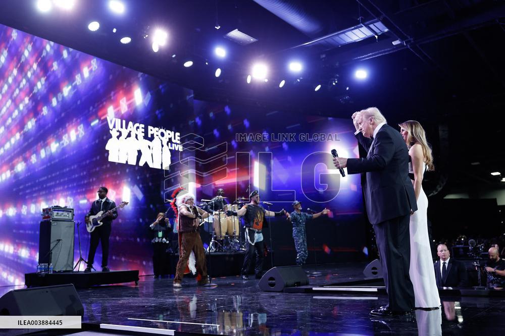 Newly-Sworn In President Donald Trump Attends Inaugural Balls