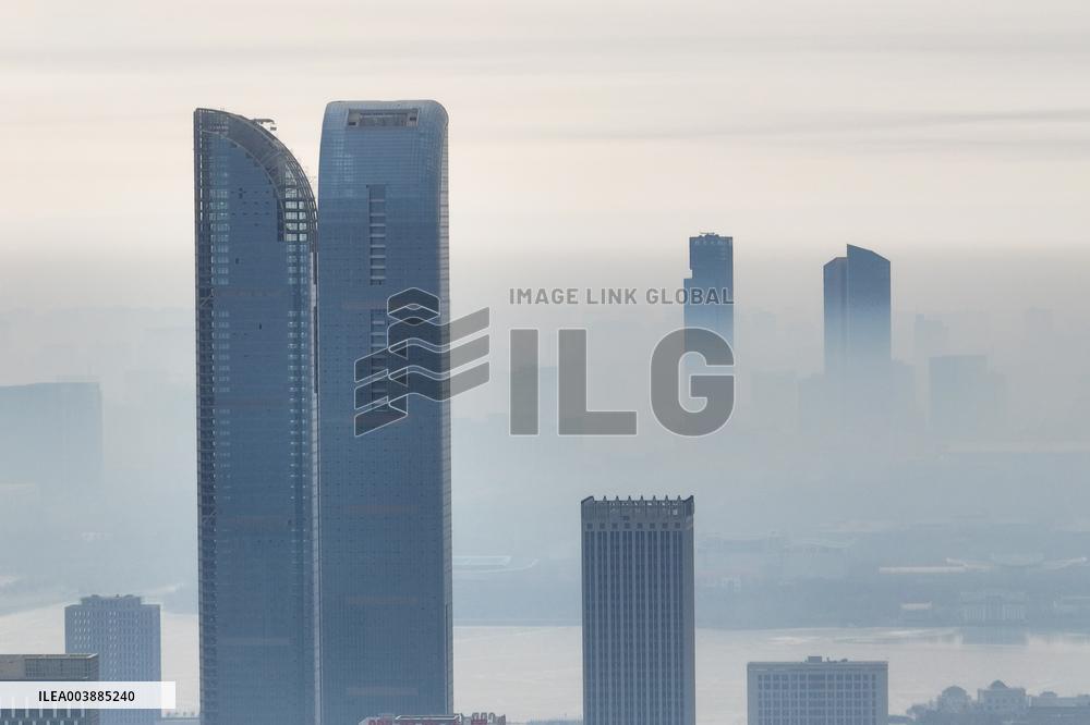 Morning Fog Sceneiry in Yinchuan