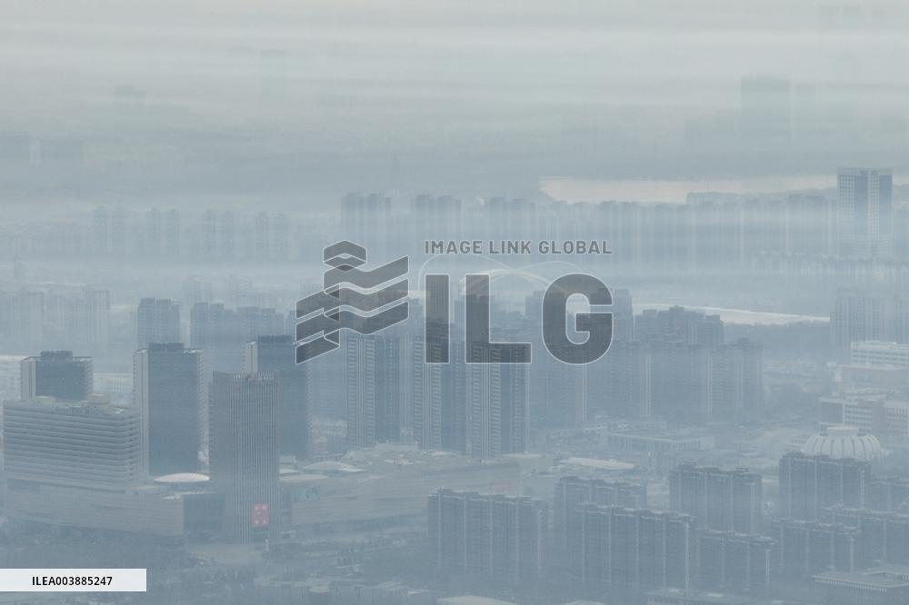 Morning Fog Sceneiry in Yinchuan