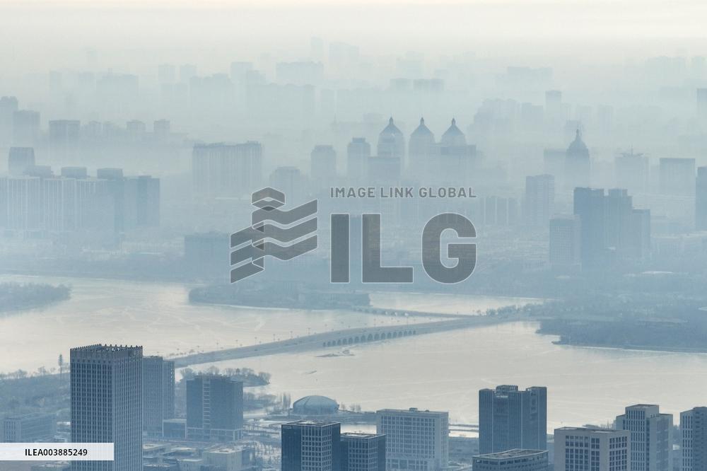 Morning Fog Sceneiry in Yinchuan