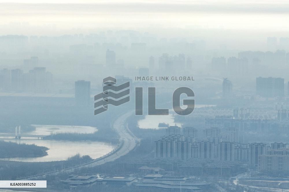 Morning Fog Sceneiry in Yinchuan