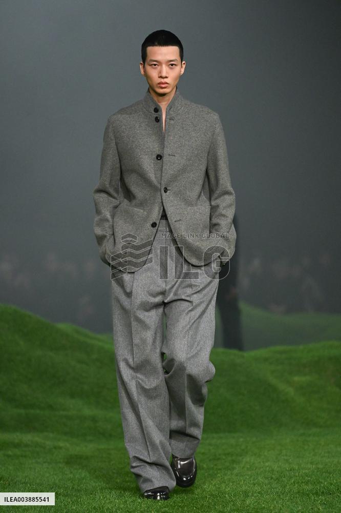 Milan, Milan Men's Fashion Week: Fall/Winter 2025 - Zegna Fashion Show - Catwalk