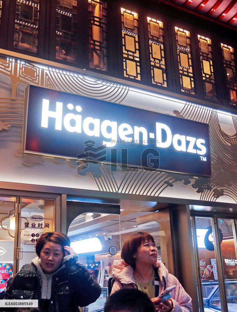Haagen-Dazs Stores Decrease in China