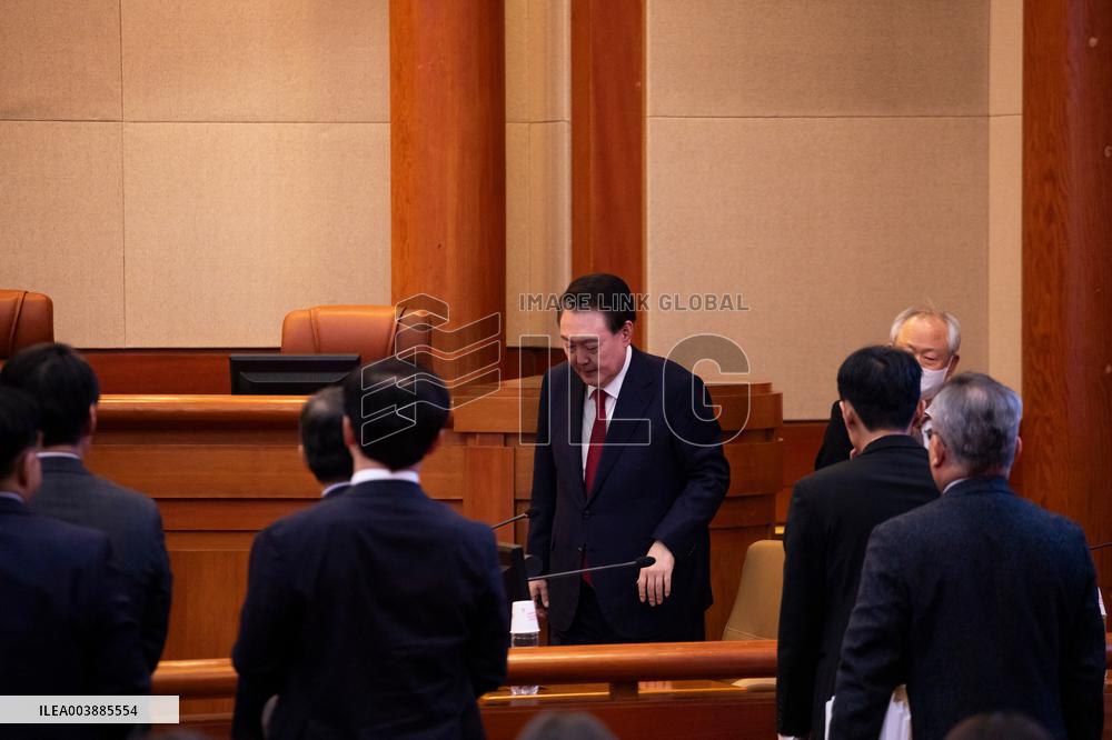 Yoon Attends Hearing Of Impeachment Trial - Seoul