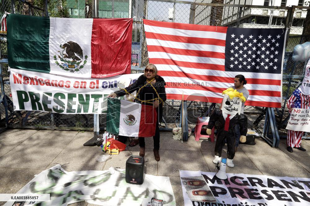 Protest Against Trump's Deportation Policy - Mexico