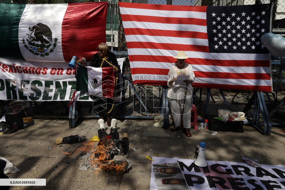 Protest Against Trump's Deportation Policy - Mexico