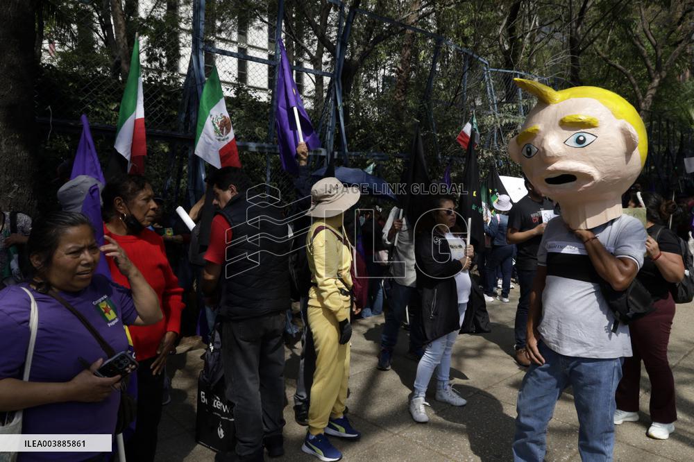 Protest Against Trump's Deportation Policy - Mexico