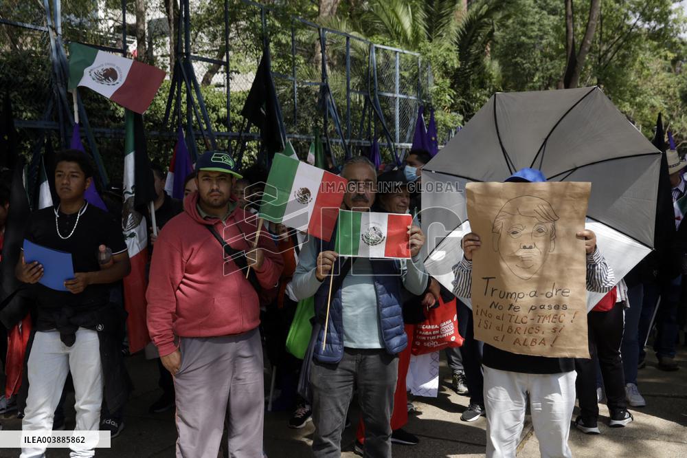 Protest Against Trump's Deportation Policy - Mexico
