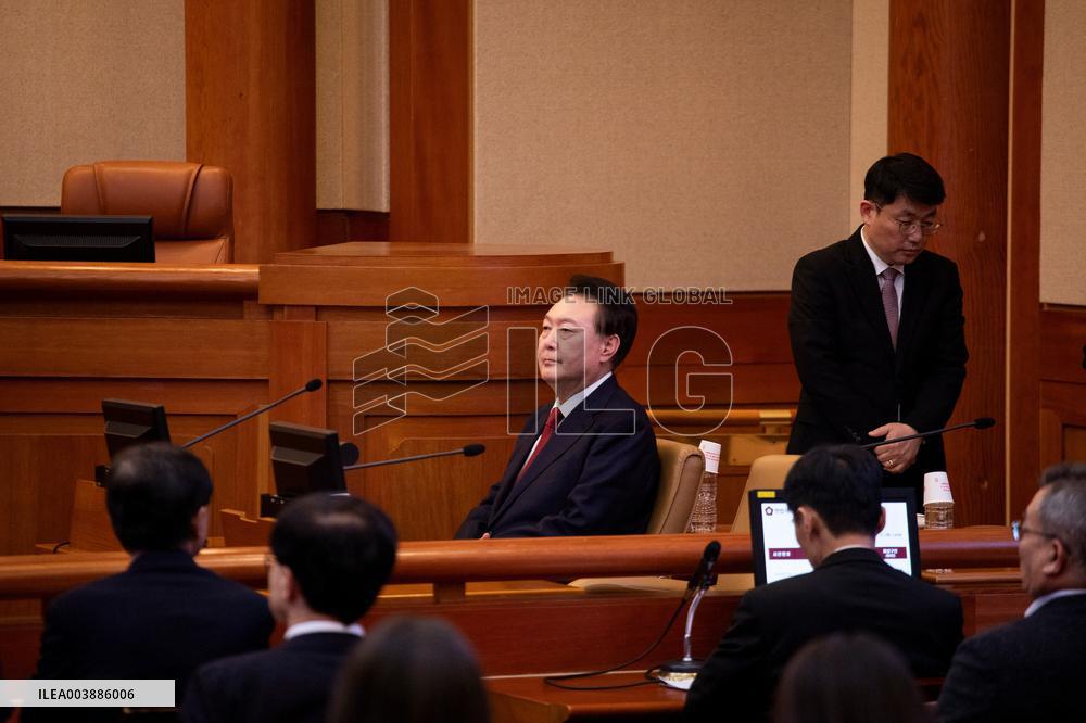 Yoon Attends Hearing Of Impeachment Trial - Seoul