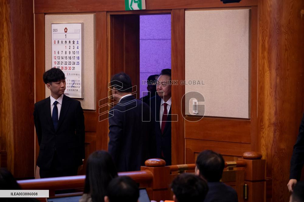Yoon Attends Hearing Of Impeachment Trial - Seoul