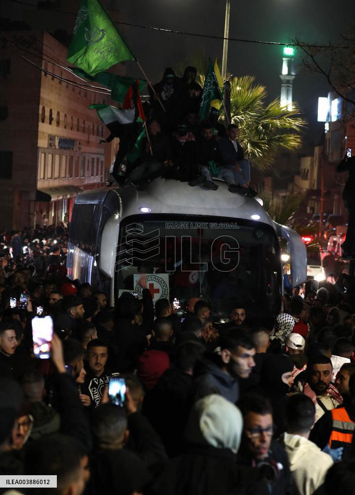 Released Palestinian Prisoners - West Bank