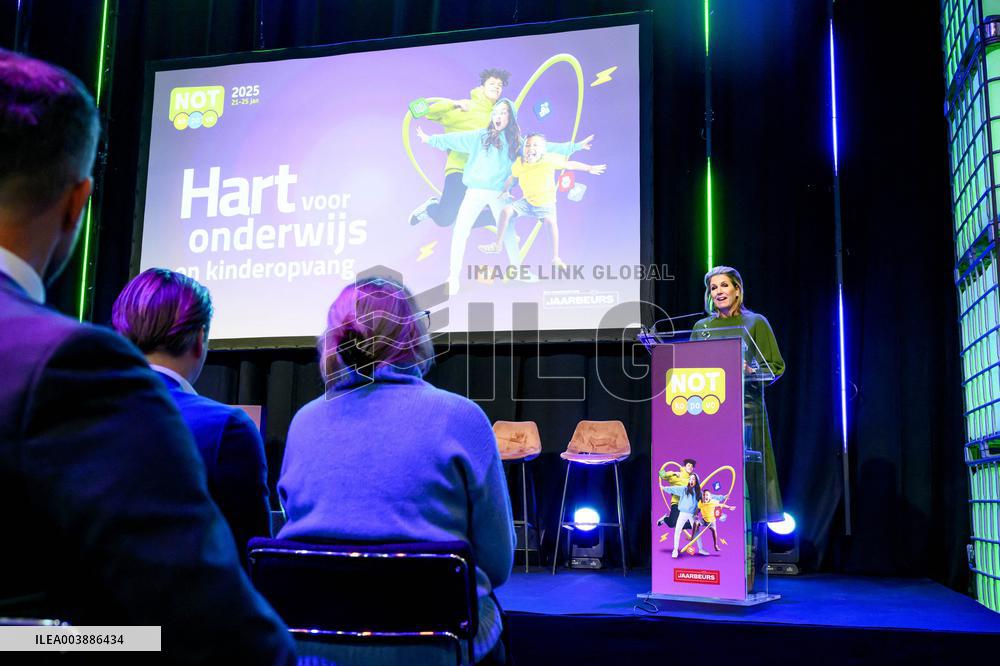 Queen Maxima Opens The National Education Exhibition - Utrecht